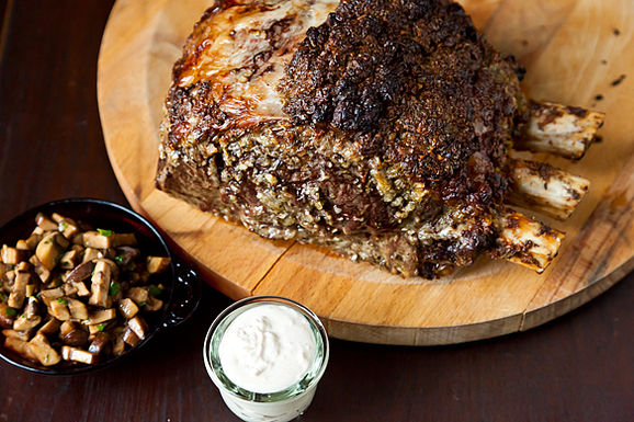 Roasted_prime_rib_with_sauteed_mushrooms_and_mom_s_creamy_horseradish_sauce