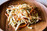 Crunchy Cabbage Salad with Miso-Ginger Dressing