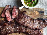 Grilling with Adam Rapoport: Skirt Steak with Chimichurri Sauce