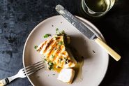 Grilled Swordfish with Lemon and Caper Sauce