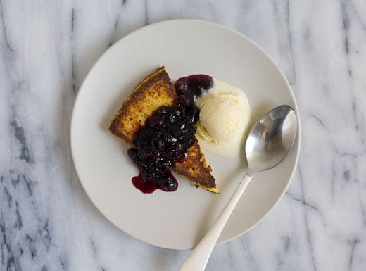 Blueberrycompoteicecream