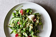 Dinner Tonight: Crab Cakes + Radish Cous Cous