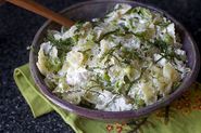 Bowtie Pasta with Sugar Snaps, Lemon and Ricotta
