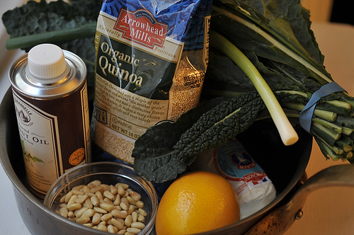 One Pot Kale and Quinoa Pilaf