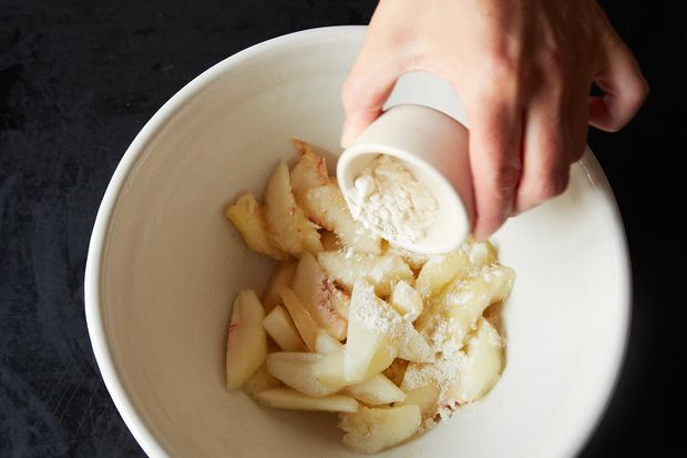 White Peach and Lemon Thyme Galette