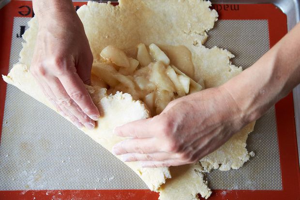 White Peach and Lemon Thyme Galette