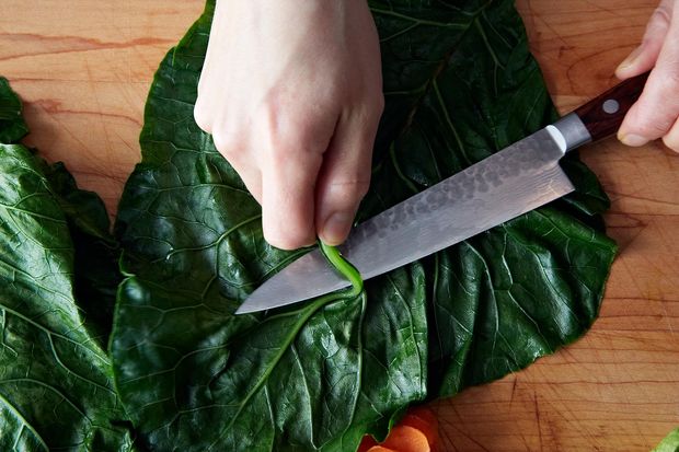 Collard Roll Ups with Coconut Curry Kale