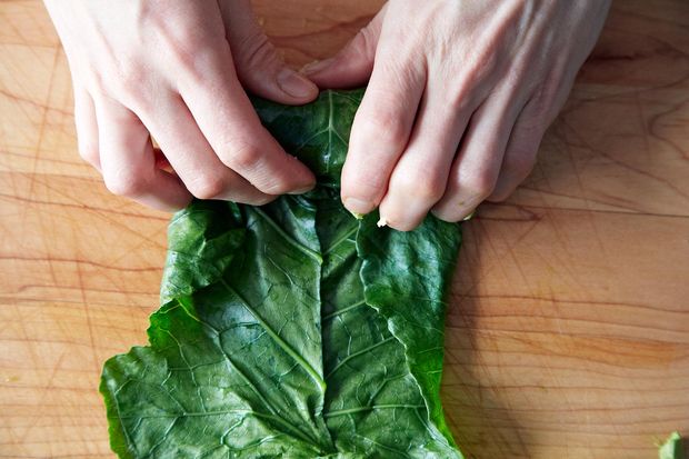 Collard Roll Ups with Coconut Curry Kale