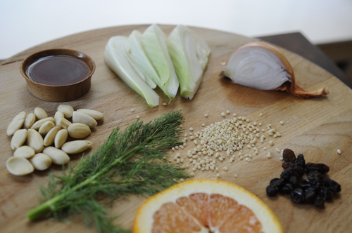 Couscous with Roasted Fennel and Toasted Almonds