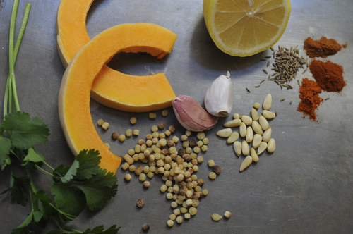 Fregola Sarda with Caramelized Squash and Charmoula