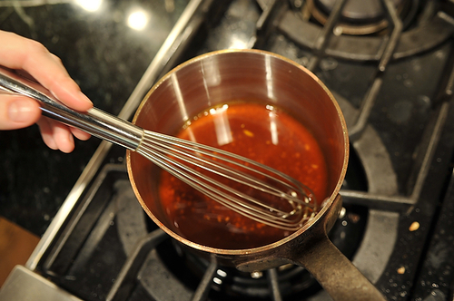 Roasted Broccoli with Smoked Paprika Vinaigrette and Marcona Almonds