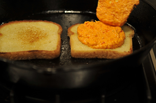 Grilled Pepper Cheese Sandwiches