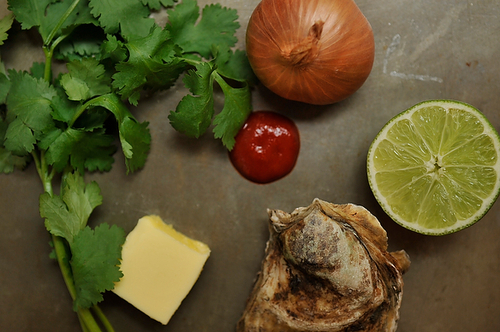 Grilled (or Broiled) Oysters with a Sriracha Lime Butter