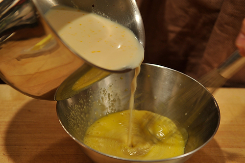 Airy Rosemary Citrus Pignole Bread Pudding
