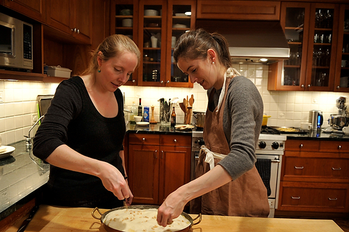 Airy Rosemary Citrus Pignole Bread Pudding