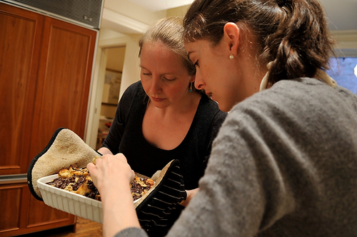Bourbon Chocolate Bread Pudding