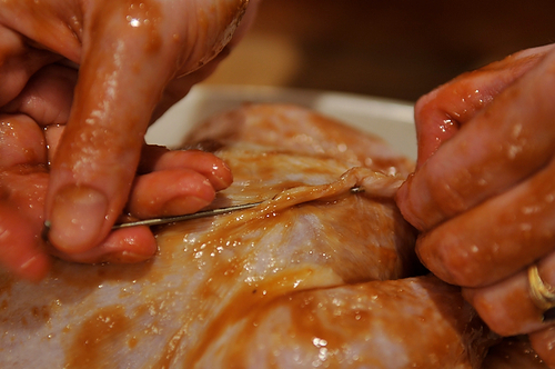 Misoyaki Roast Chicken with Shoyu Onion Sauce