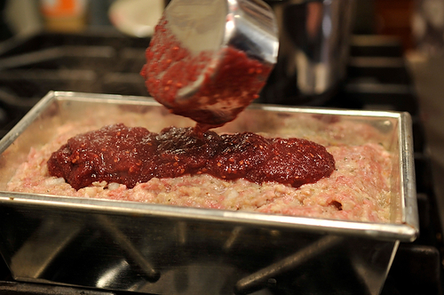 Meatloaf with Blackberry Barbecue Sauce