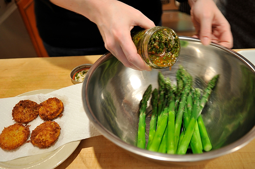 Thai-Inspired Asparagus Salad with Fried Meyer Lemon