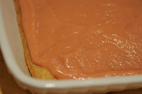 Rhubarb Curd Shortbread
