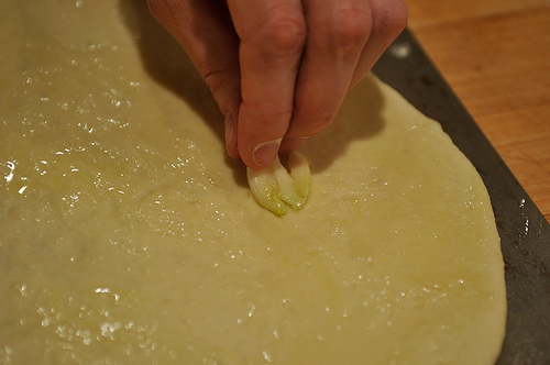 Broccoli Rabe, Potato and Rosemary Pizza