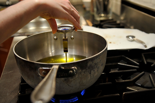 Baby Purple Artichokes Fried in Olive Oil