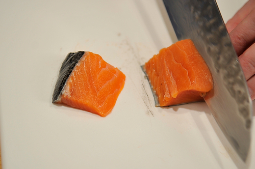 Salmon in Sorrel Sauce