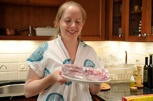 Veal Chops Lombatina with Roasted Garlic