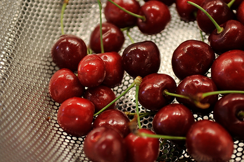 Cherry Brown Sugar Fool with Honey Almonds