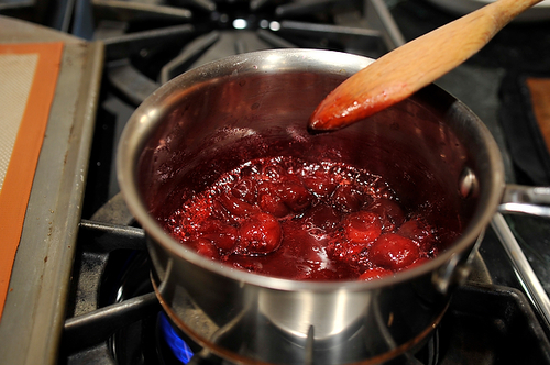 Cherry Brown Sugar Fool with Honey Almonds
