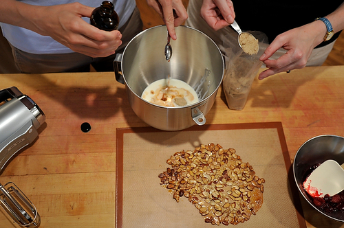 Cherry Brown Sugar Fool with Honey Almonds