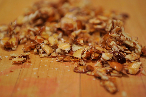 Cherry Brown Sugar Fool with Honey Almonds