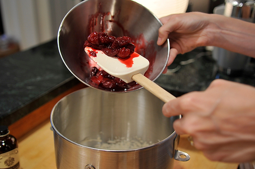 Cherry Brown Sugar Fool with Honey Almonds