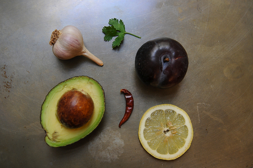 Plum Avocado Summer Salad