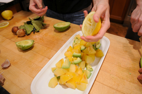Plum Avocado Summer Salad