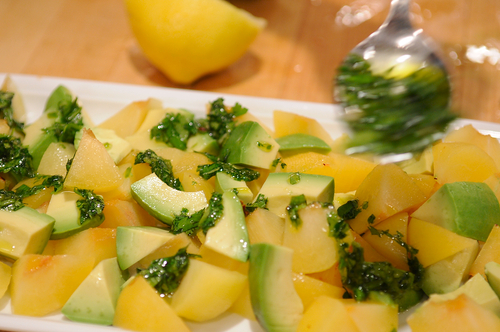 Plum Avocado Summer Salad