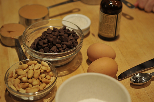 Salted Double Chocolate Peanut Butter Cookies