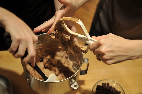 Salted Double Chocolate Peanut Butter Cookies