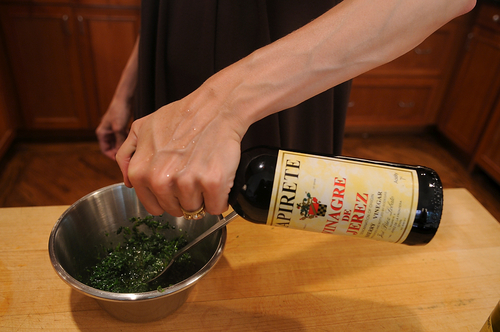 Roasted Red Pepper Soup with Corn and Cilantro