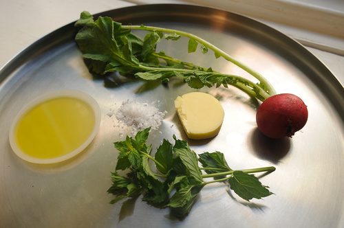 Sauteed Radishes with Mint