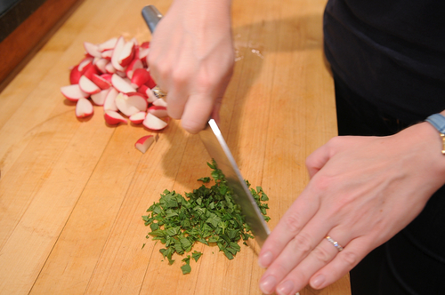 Sauteed Radishes with Mint