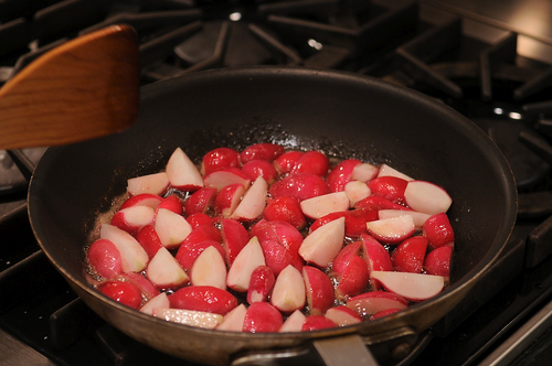 Sauteed Radishes with Mint