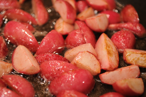 Sauteed Radishes with Mint