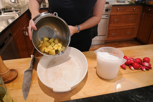 Roasted Radish and Potato Salad with Black Mustard and Cumin Seed