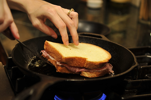 Brie and Prosciutto Melt