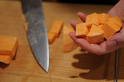 Yam, Zucchini, and Chickpea Salad