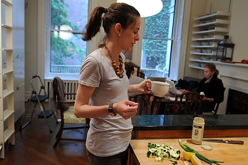 Yam, Zucchini, and Chickpea Salad