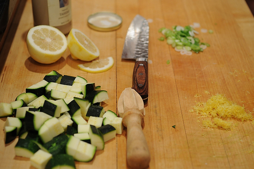 Yam, Zucchini, and Chickpea Salad