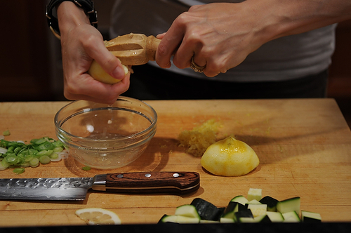 Yam, Zucchini, and Chickpea Salad
