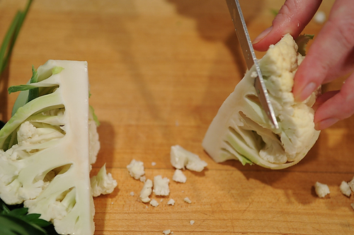 Roasted Cauliflower with Gremolata Bread Crumbs